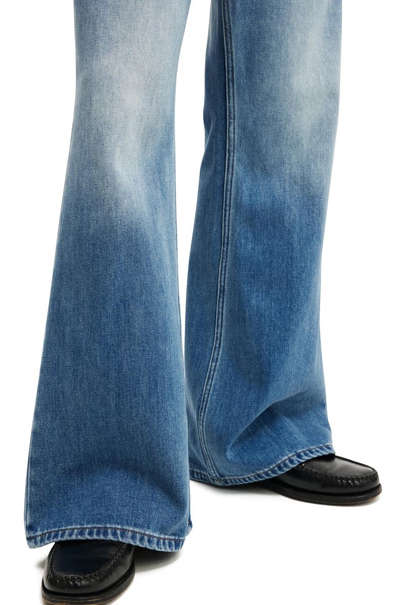 Cotton On Men's Baggy Bootcut Jean, Alternate, color, Nebraska Blue