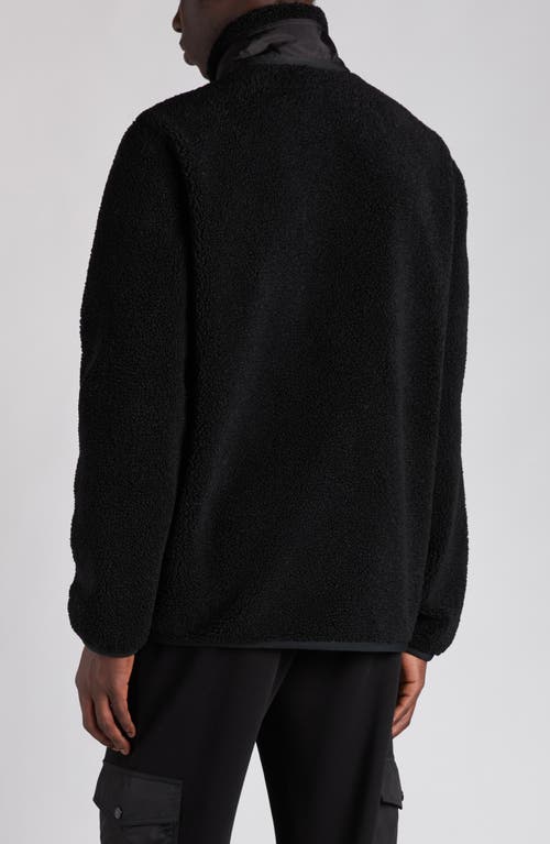 Moncler Teddy Zip-up Sweatshirt With Pocket In Multi