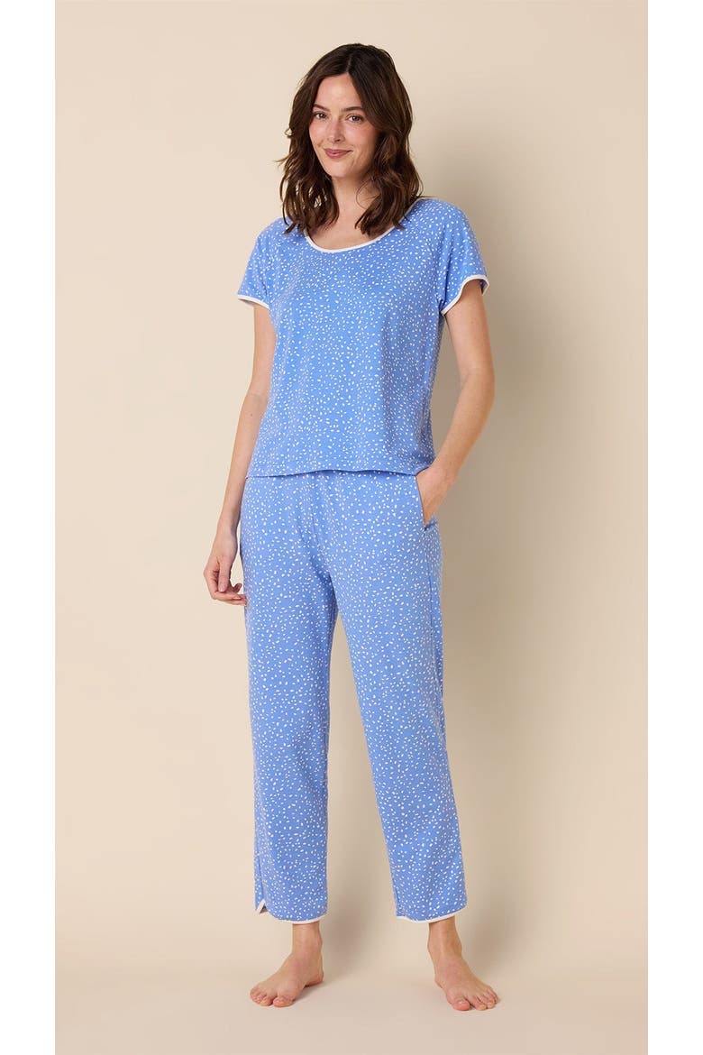 Pima Knit Short Sleeved Simple Set Stripes Dots, Main, color, Confetti Dot Provence