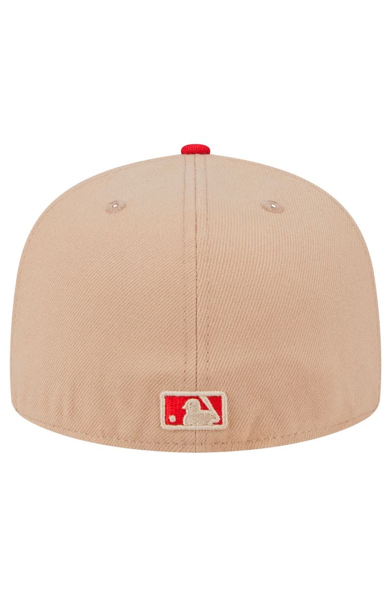 New Era Men's New Era Khaki Cincinnati Reds 59FIFTY Fitted Hat, Alternate, color, Khaki
