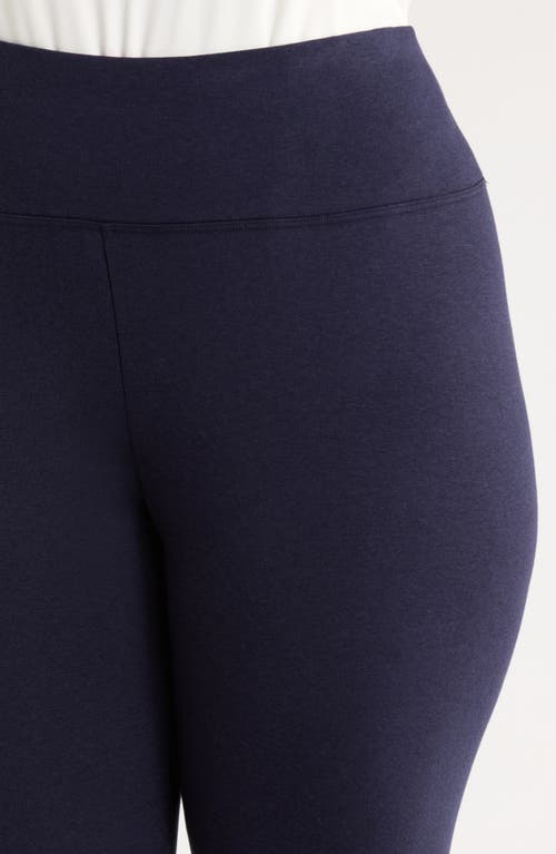 Eileen Fisher High Waist Ankle Leggings In Blue