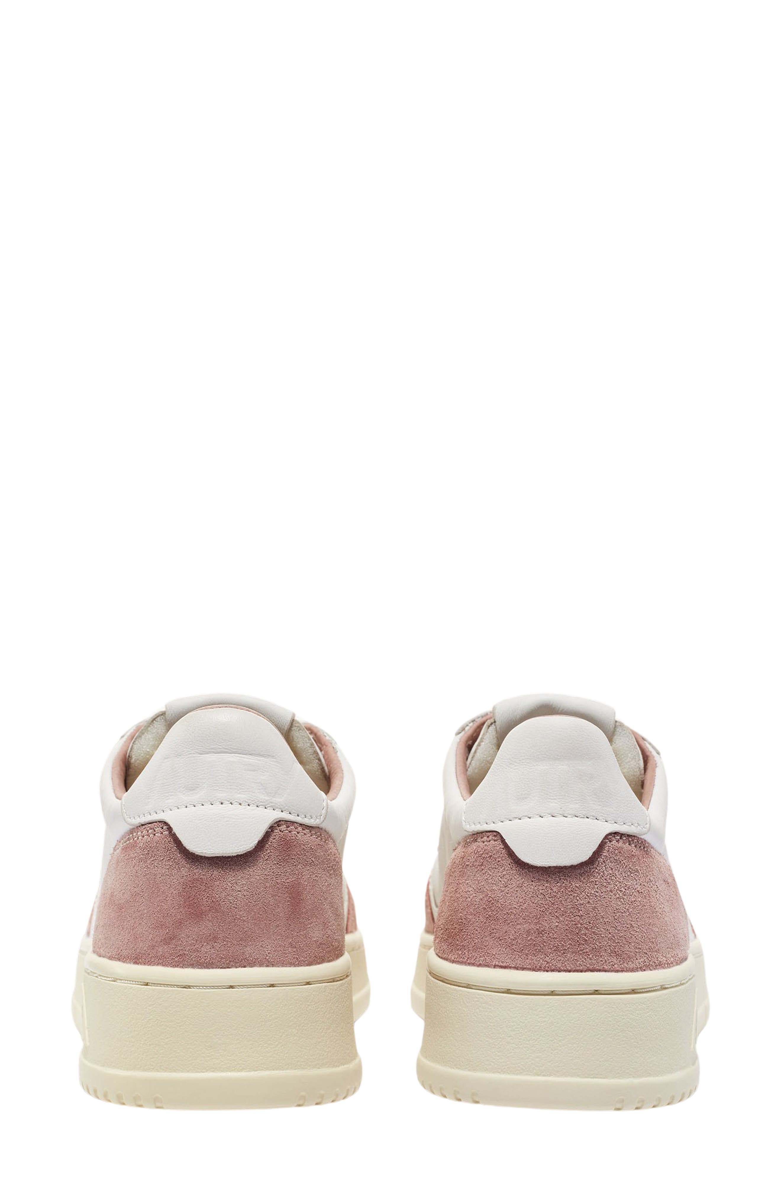 AUTRY Medalist Washed Low Top Sneaker, Alternate, color, White / Nude