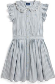 Polo Ralph Lauren Kids' Striped Cotton Poplin Dress