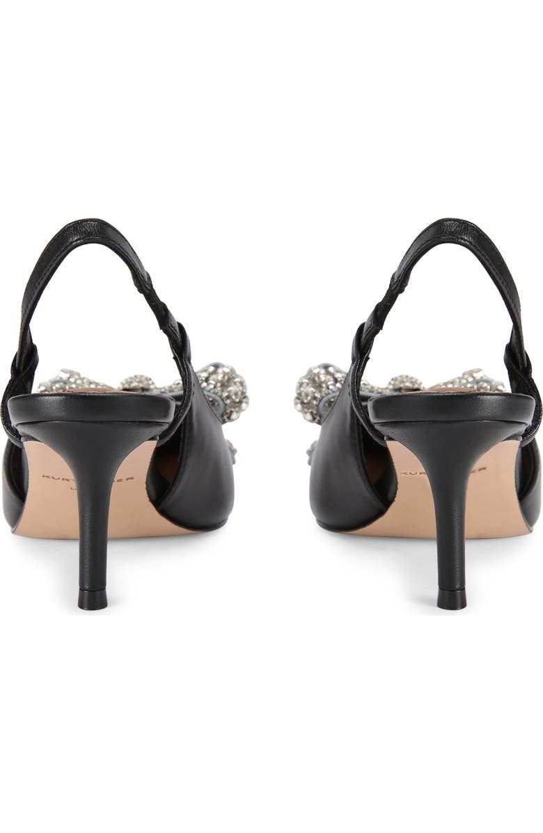 Kurt Geiger London Belgravia Bow Slingback Pointed Toe Pump, Alternate, color, Black