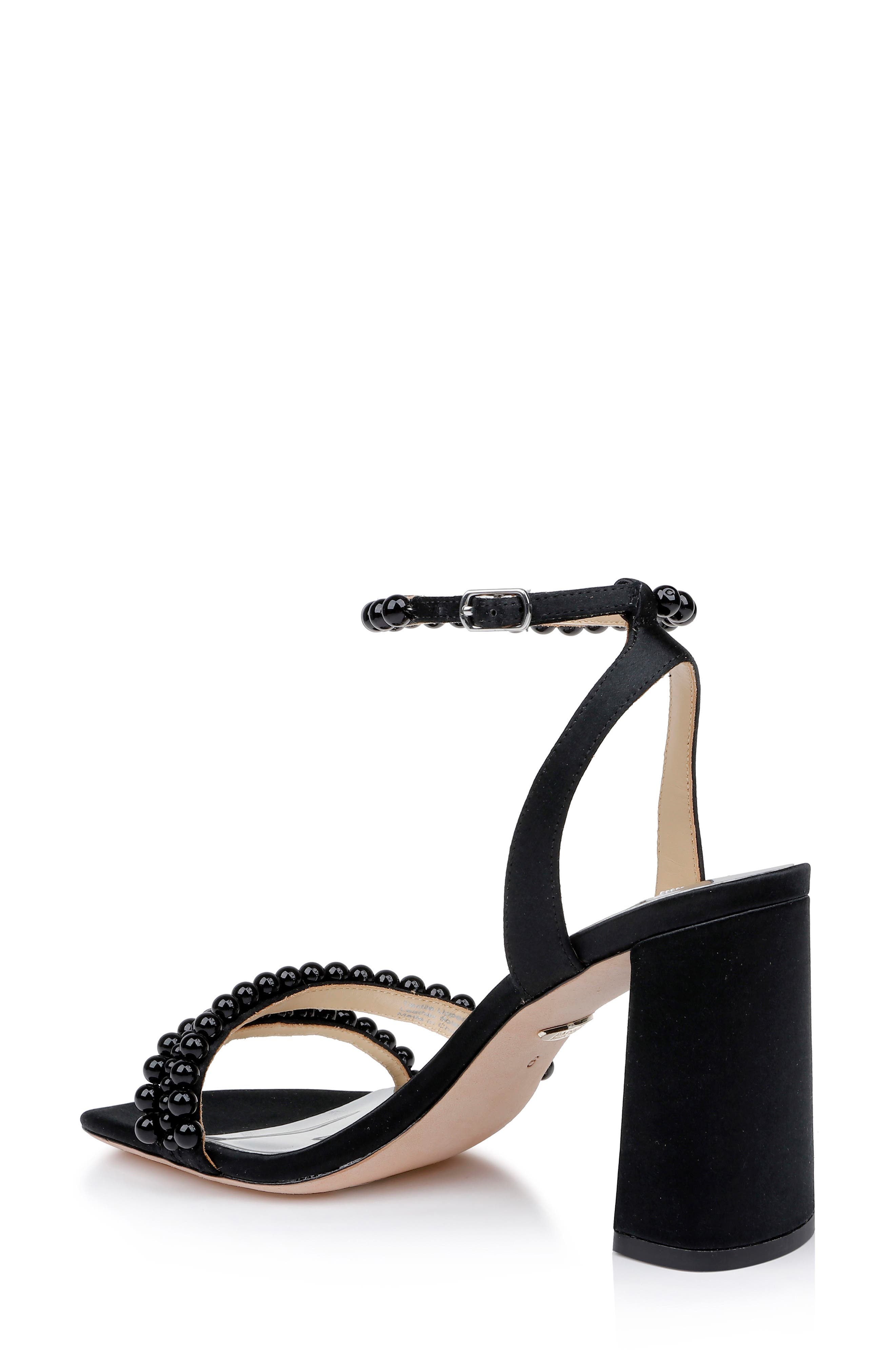 Badgley Mischka Collection Feisty Ankle Strap Sandal, Alternate, color, Black