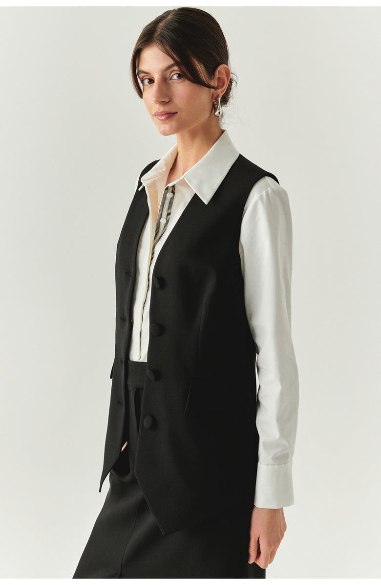 Exquise Celia Vest, Alternate, color, Black