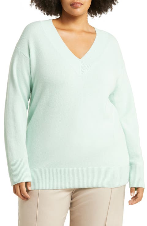 Wool & Cashmere Blend Sweater (Plus Size)