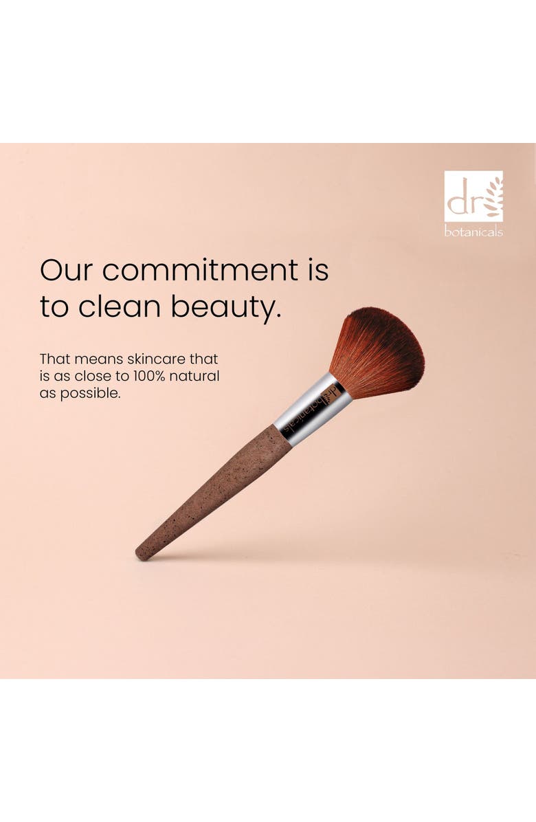 DR BOTANICALS Coffee Ground Powder Brush, Alternate, color, White