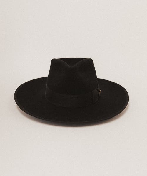 Two Roads Hat Co. Taos Western Fedora In Black