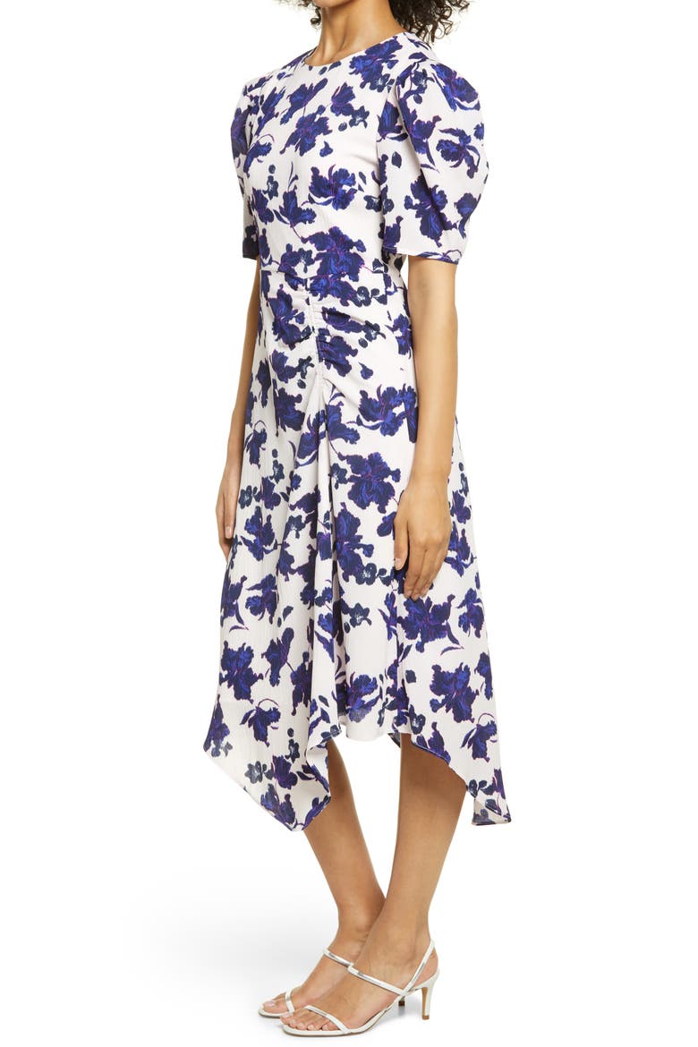 Asymmetrical Midi Dress, Alternate, color, PINK DELICACY FIONA GARDEN