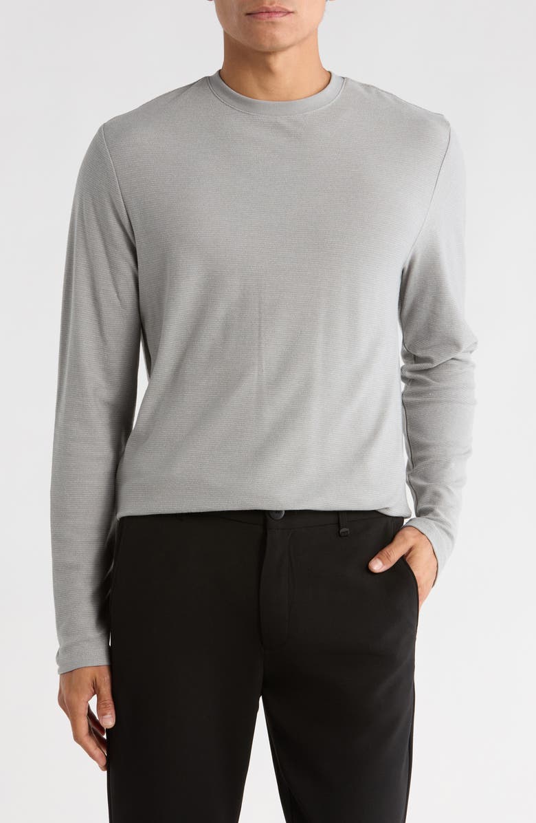 Robert Barakett Rowland Long Sleeve Knit T-Shirt, Main, color, Monument Grey