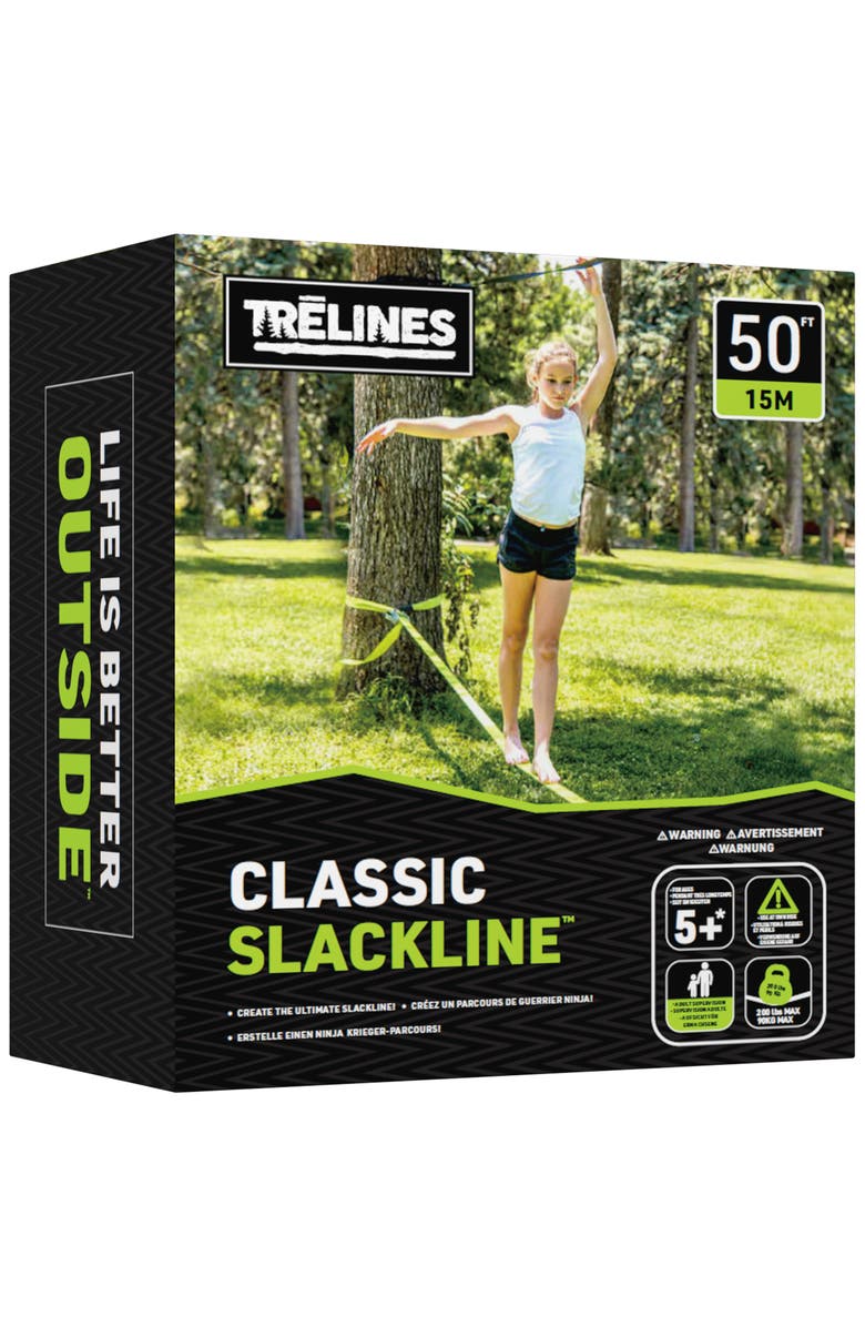 Trelines Classic Slackline 50 Ft Ratchet, Main, color, 