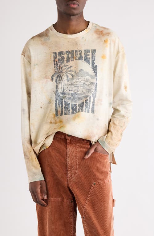 Isabel Marant Honore Oversize Embroidered T-shirt In Neutral