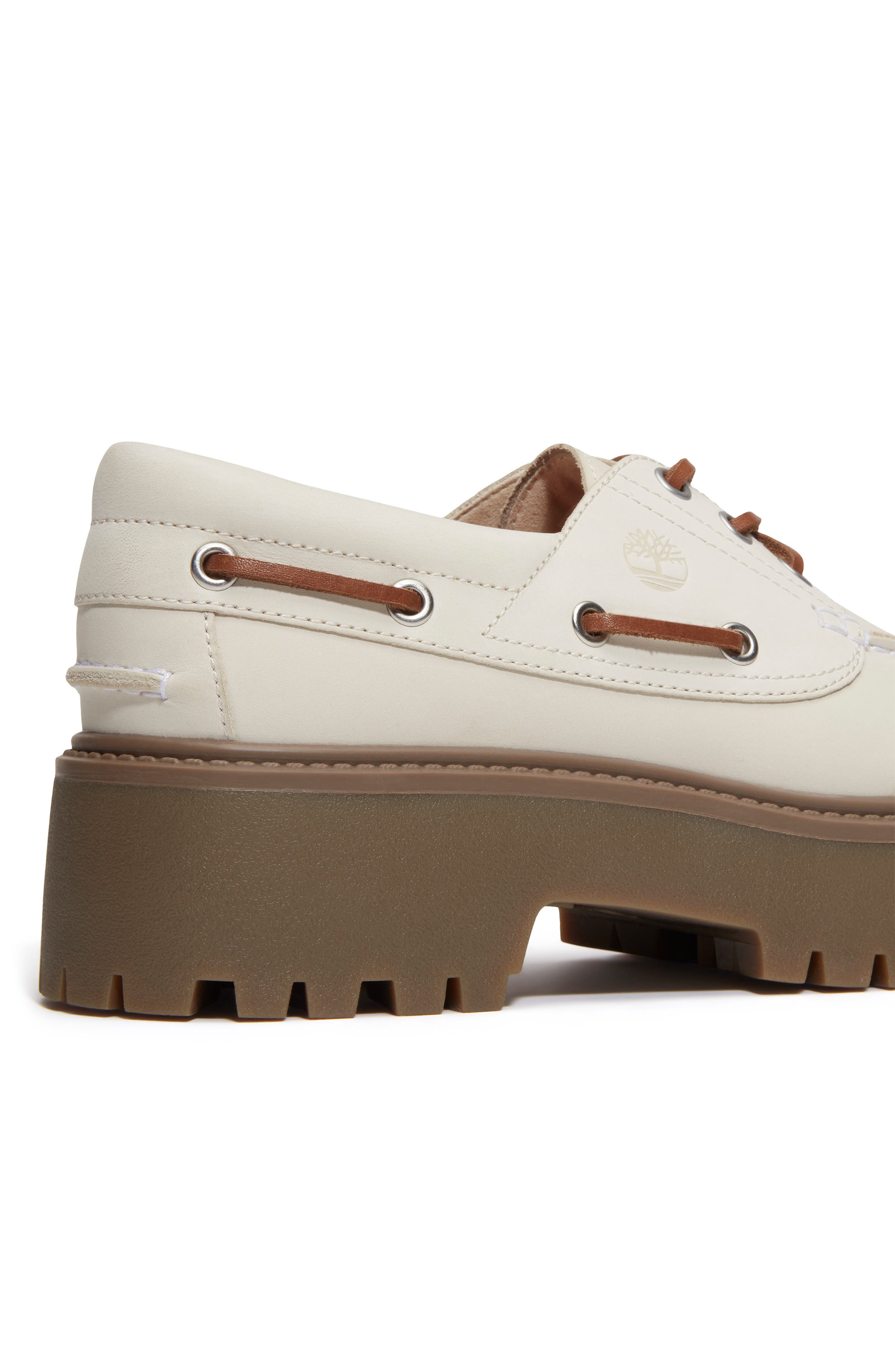 Timberland Stone Street Platform Boat Shoe, Alternate, color, Natural Nubuck