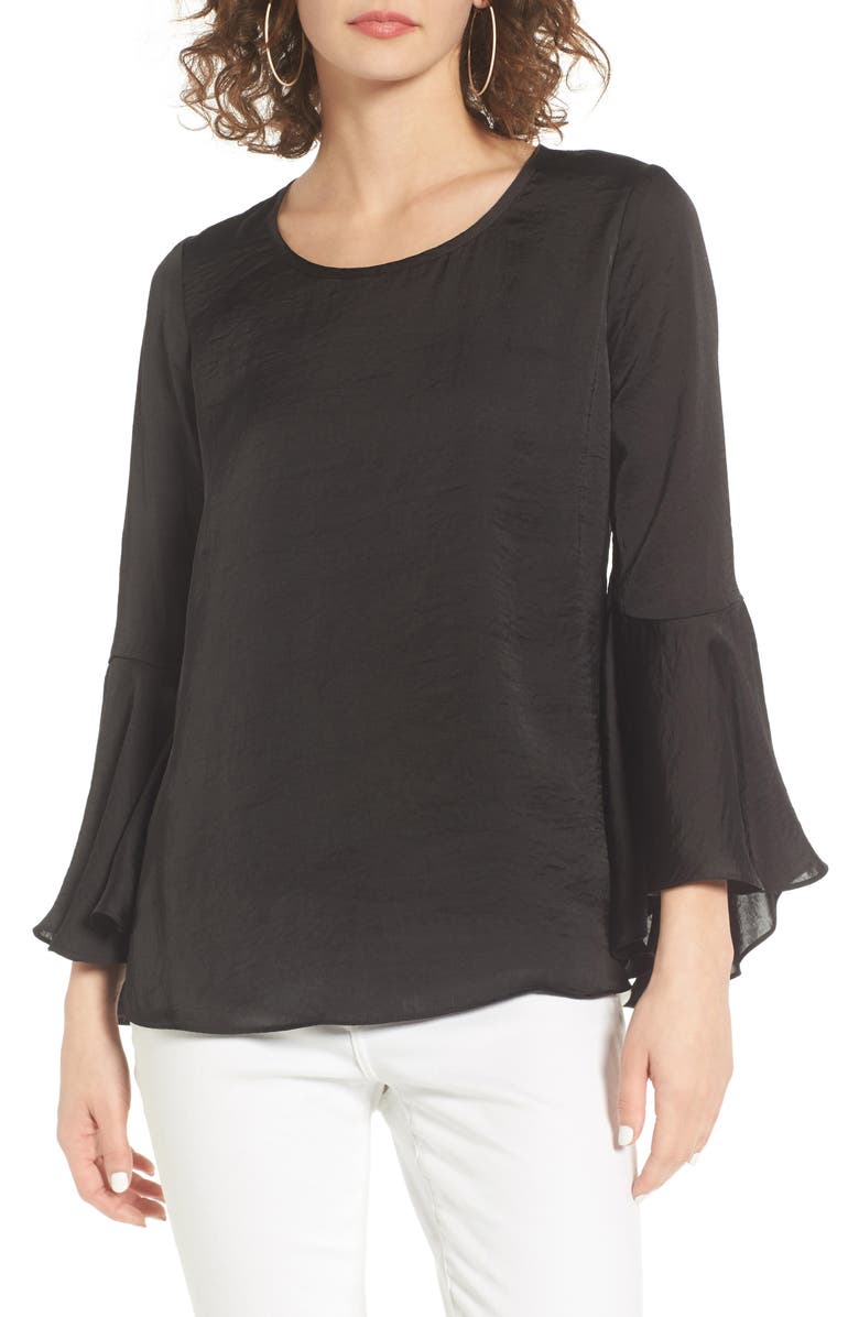 Socialite Bell Sleeve Top, Main, color, 