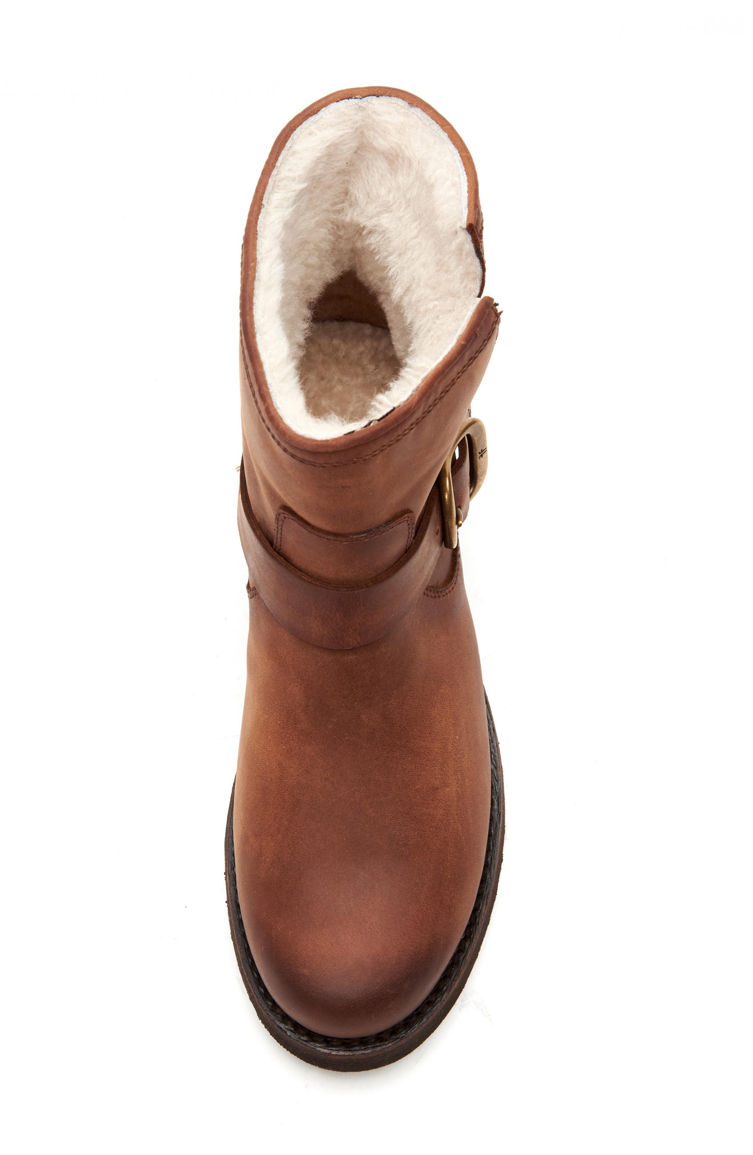 Frye Veronica Genuine Shearling Lined Bootie, Alternate, color, 