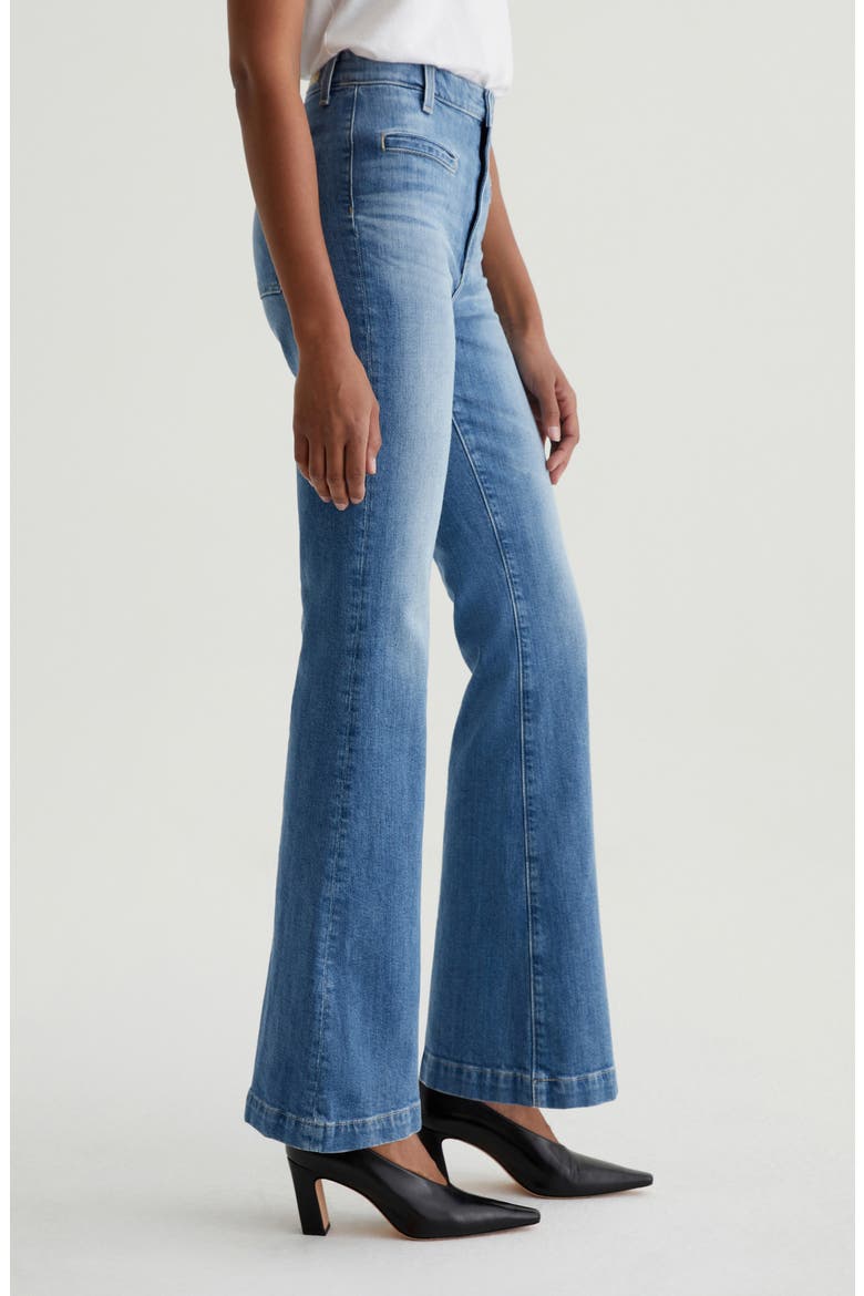 Desi High Waist Flare Jeans, Alternate, color, IRIS