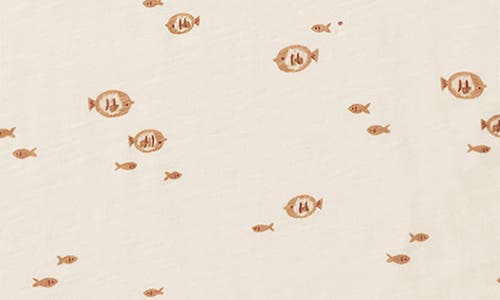 Rylee + Cru Fish Print Cotton Tank Romper