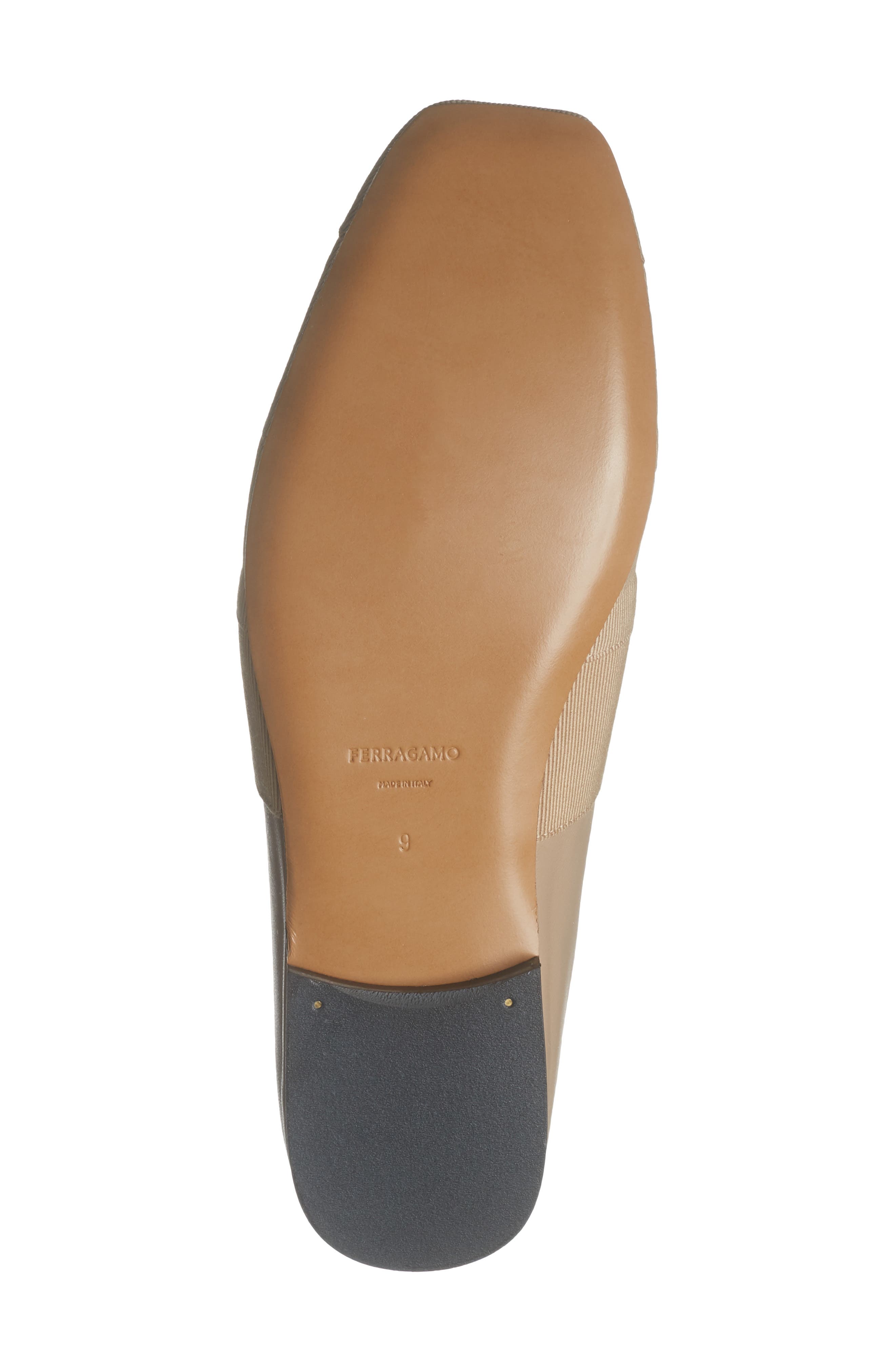 FERRAGAMO Alkes Flat Loafer, Alternate, color, Bone