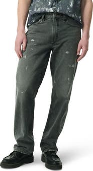 rag & bone Fit 4 Authentic Paint Splatter Rigid Straight Leg Jeans