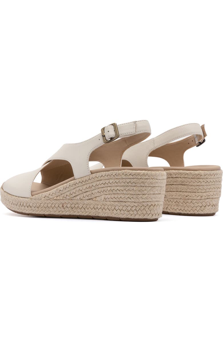 ABEO Riviera Cross Sandal, Alternate, color, Off White Leather - Regular