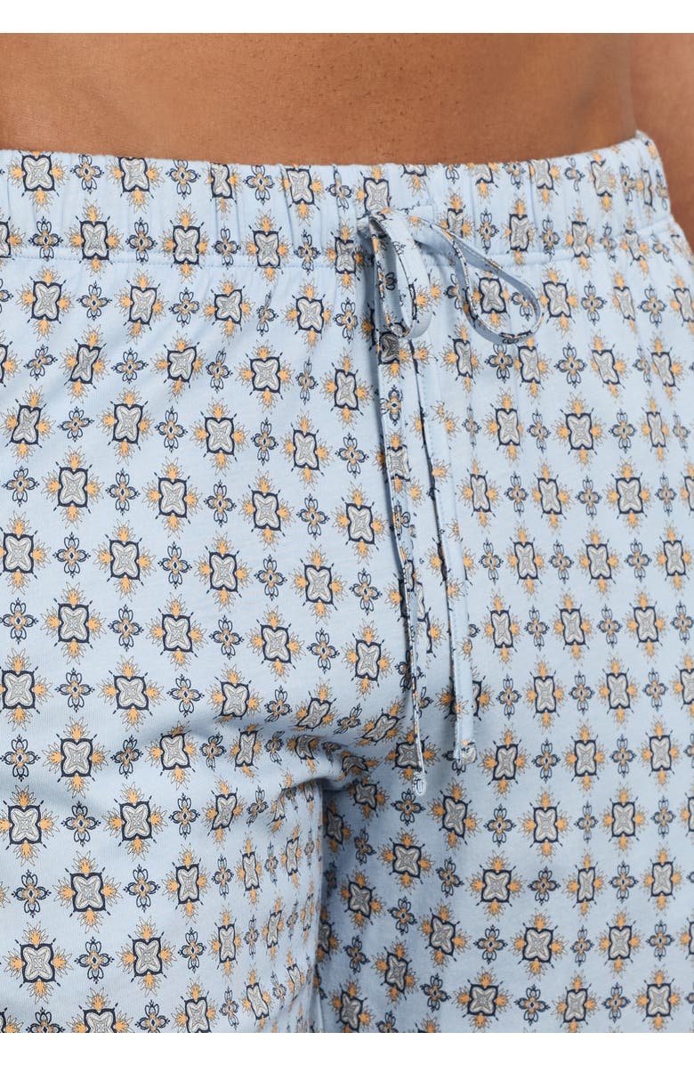 Hanro Night And Day Cotton Drawstring Shorts, Alternate, color, Pumpkin Ornaments