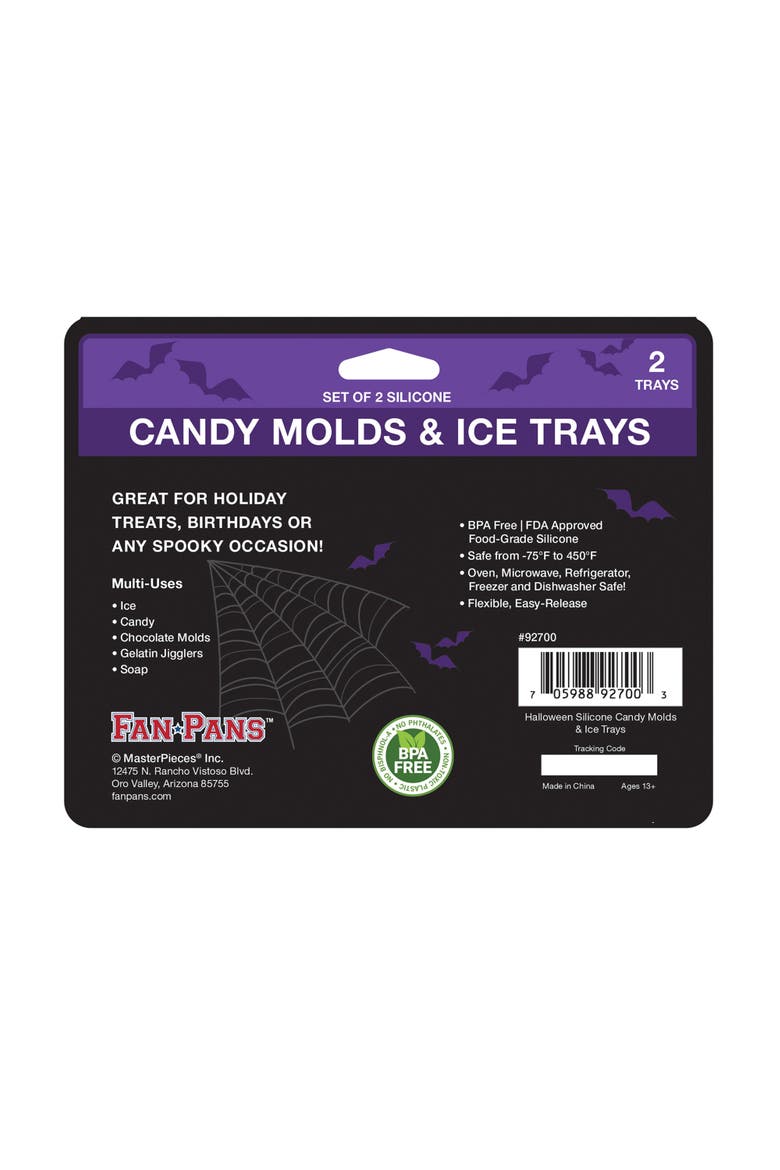 MasterPieces s 2-Pack Ice Cube Trays - Halloween, Alternate, color, Multicolor