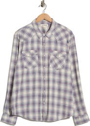 Lucky Brand Long Sleeve Plaid Western Shirt