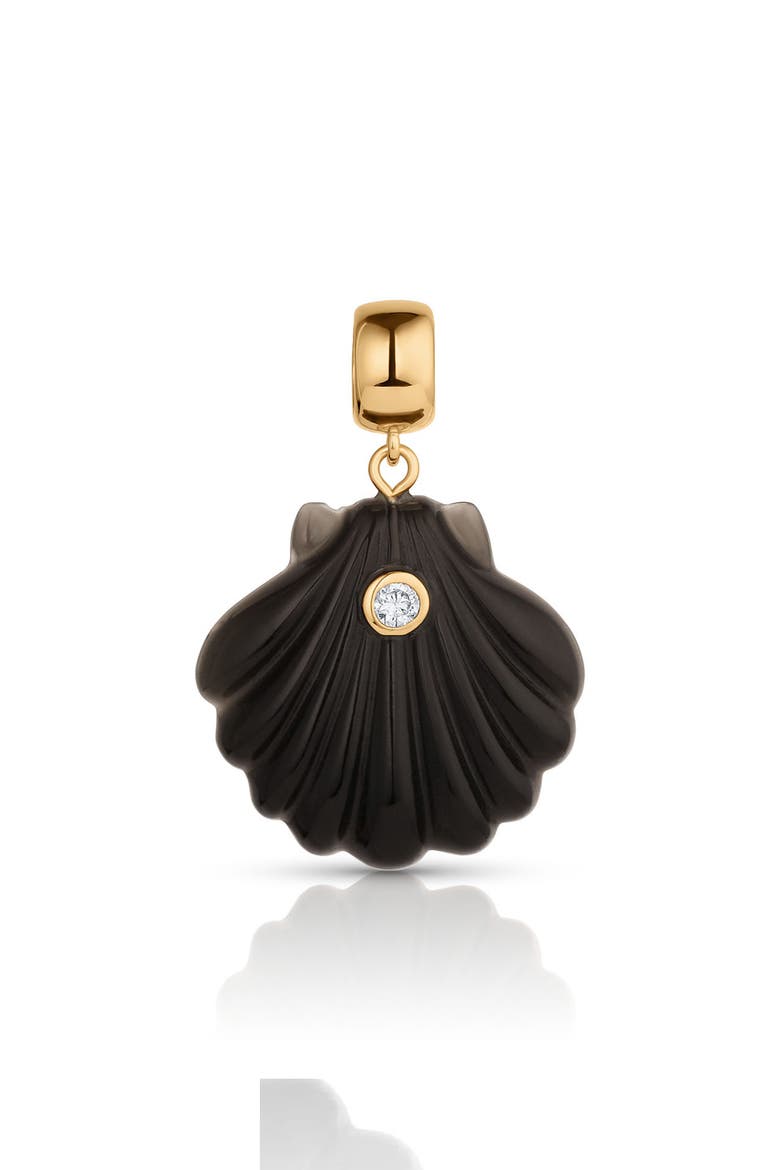 Coquille Bail Charm, Main, color, ONYX