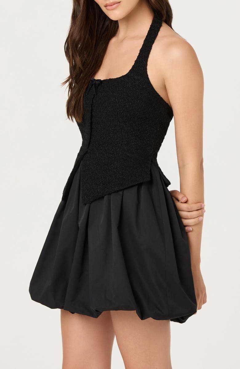 ASTR the Label Giavanna Halter Minidress, Alternate, color, Black