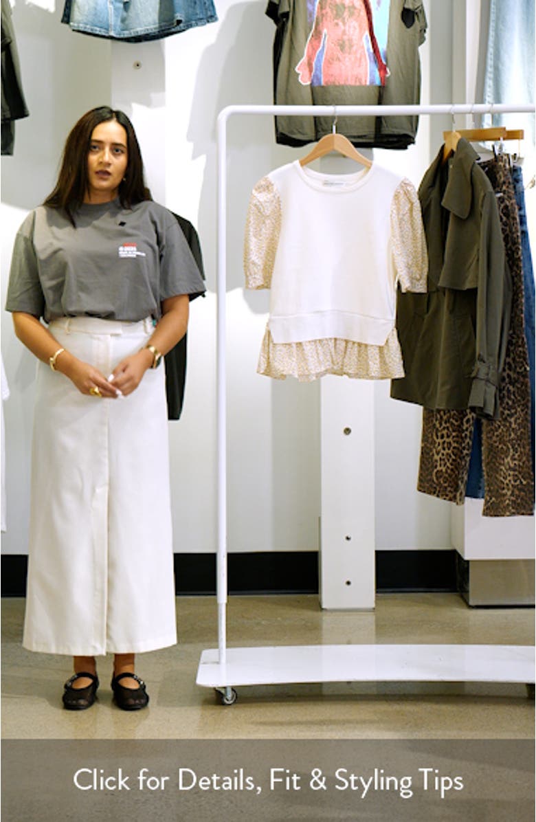 Floral Mixed Media Top, sales video thumbnail