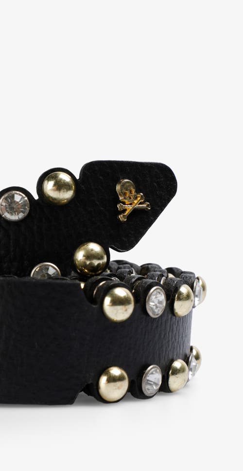 Scalpers Sandy Cristal Belt In Black