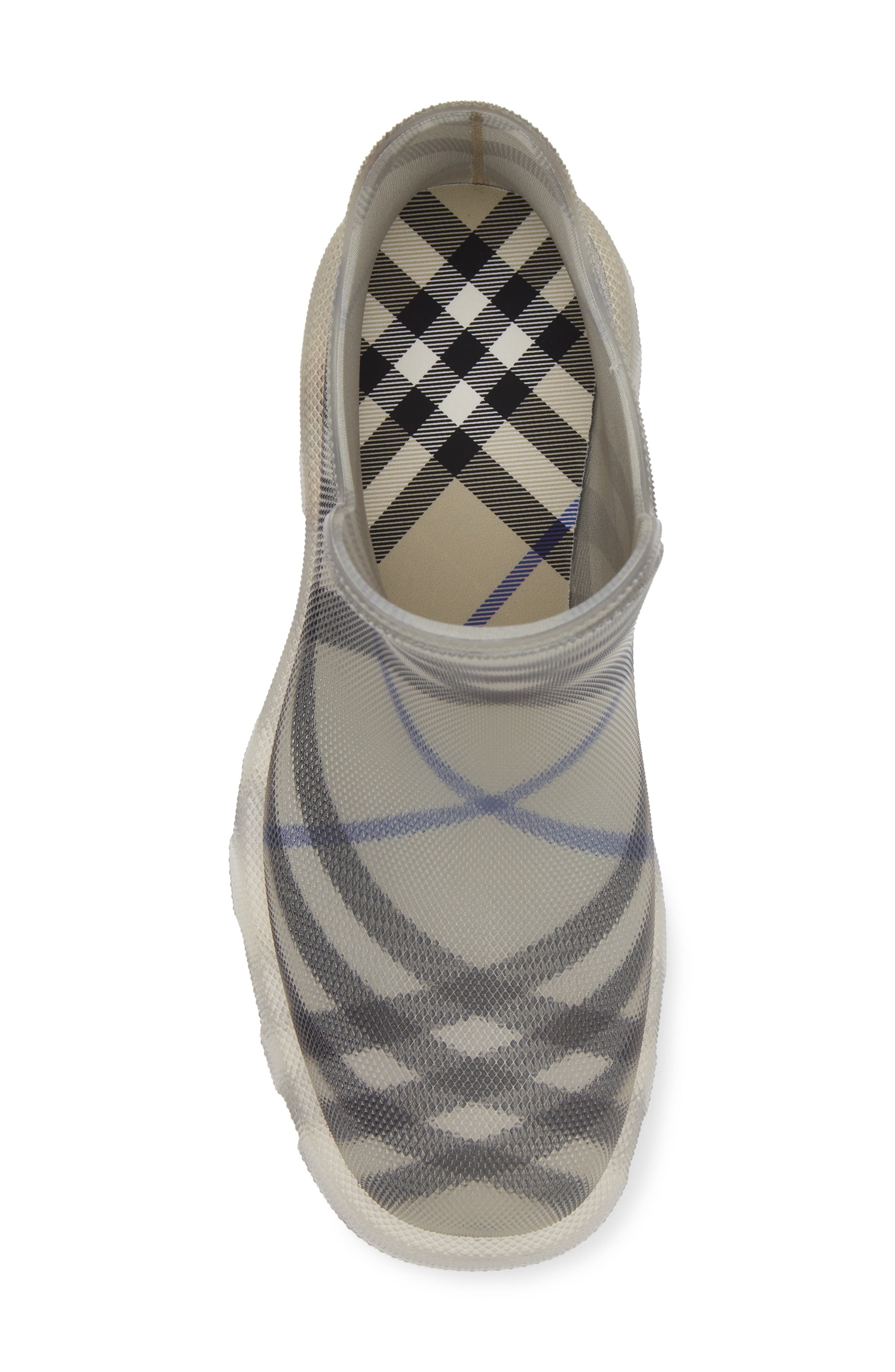 Burberry Marsh Check Textured Ankle Boot, Alternate, color, 