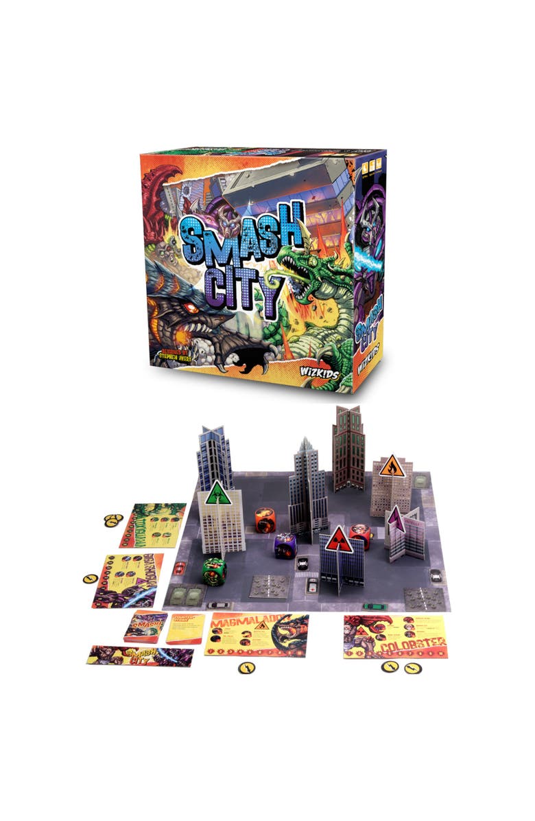WizKids Games Smash City Action Packed Dice Game, Alternate, color, Multicolored