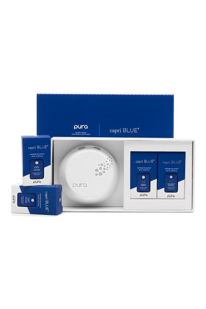 x Capri Blue Bestsellers Smart Diffuser & Fragrance Set (Nordstrom Exclusive), Main, color, BLUE TONES