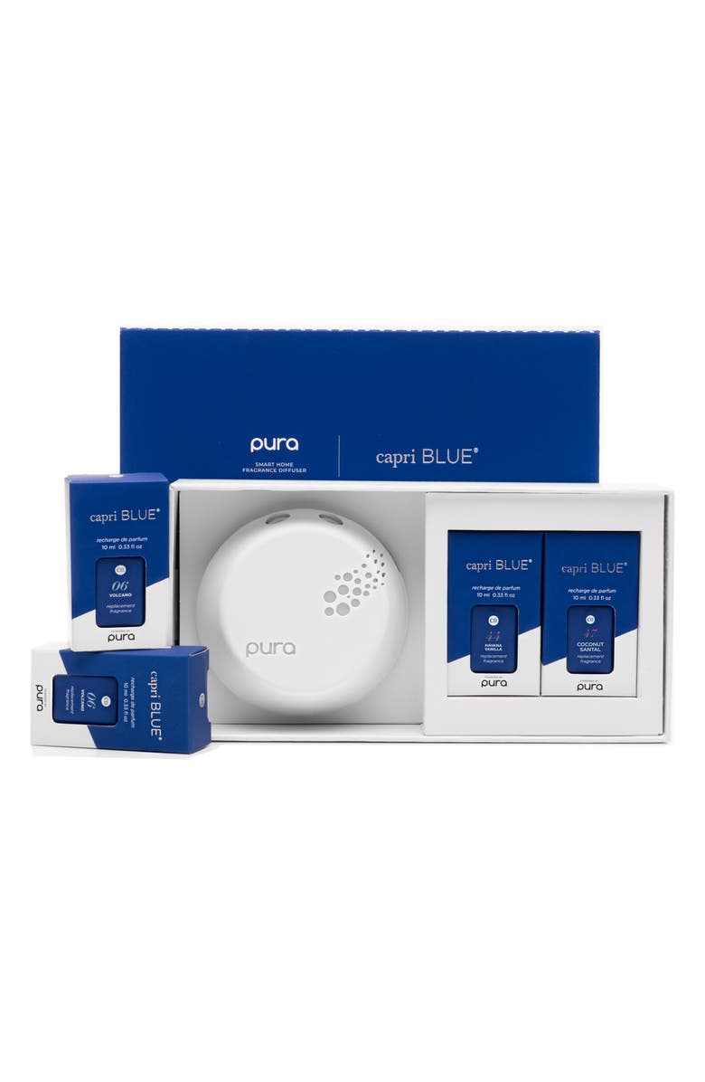 PURA x Capri Blue Bestsellers Smart Diffuser & Fragrance Set, Main, color,