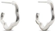 Kate Spade New York wave huggie hoop earrings