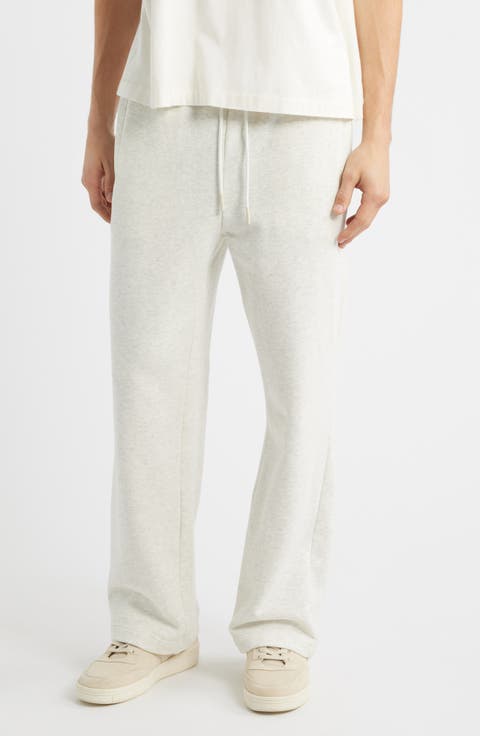 Fleece Wide Leg Track Pants