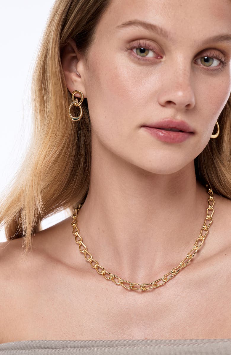 Ana Luisa Violet Chain Necklace, Alternate, color, Gold