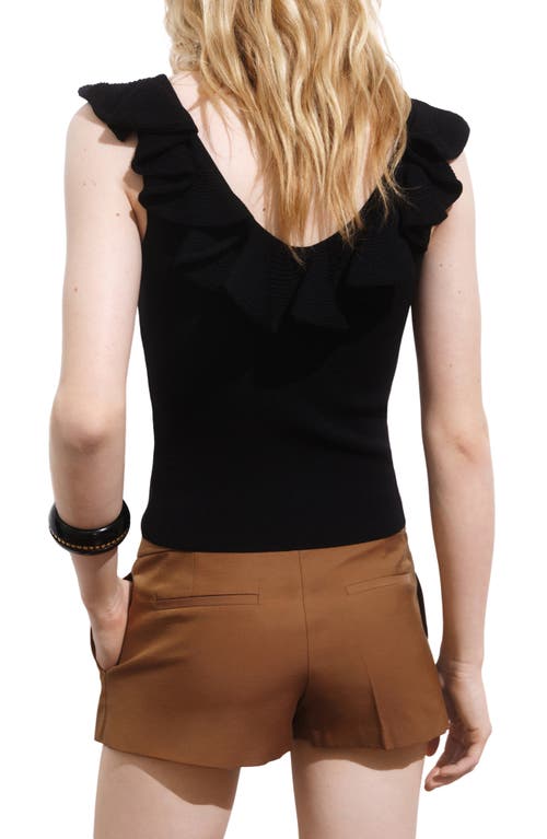 Mango Ruffle Knit Tank