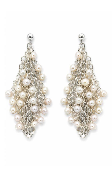 Freshwater Pearl Statement Drop Earrings