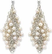 SAACHI Freshwater Pearl Statement Drop Earrings