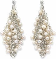 SAACHI Freshwater Pearl Statement Drop Earrings