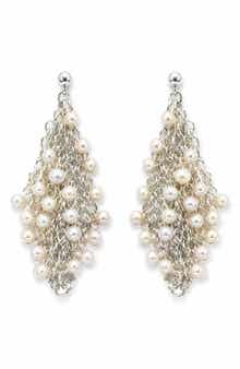 Freshwater Pearl Statement Drop Earrings