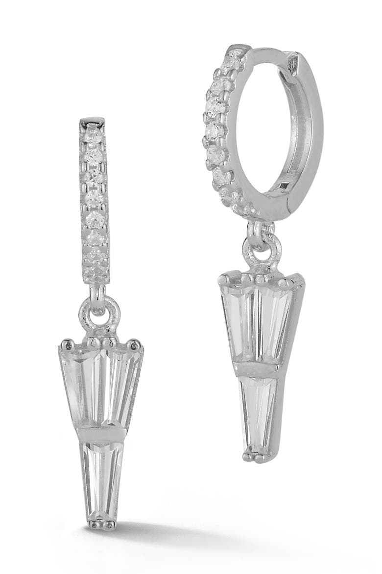 Charm Earrings, Main, color, SILVER