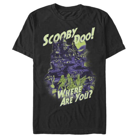 Men's Scooby Doo Haunted House  Graphic T-Shirt