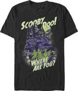 Scooby Doo Men's Scooby Doo Haunted House  Graphic T-Shirt