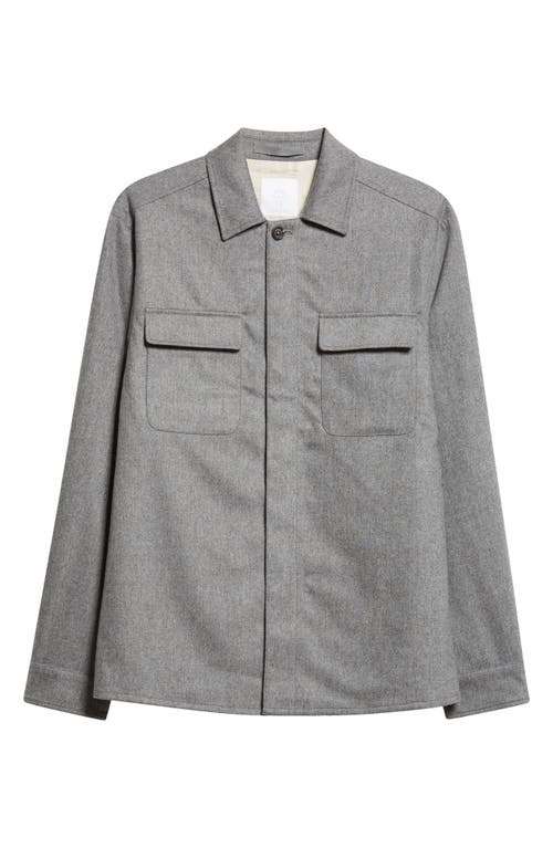 Eleventy Stretch Virgin Wool & Cashmere Overshirt