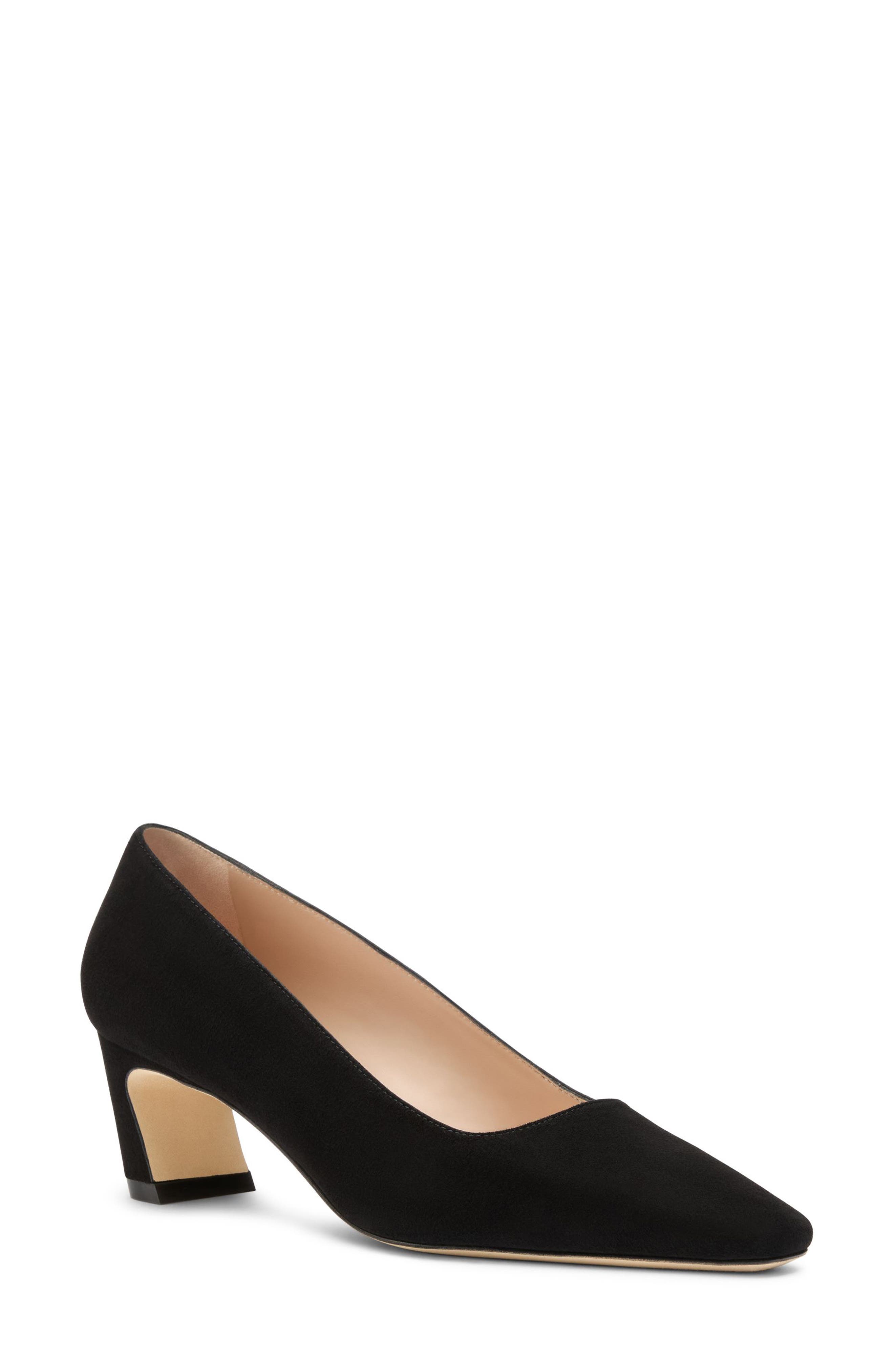 Stassi Pump, Main, color, BLACK SUEDE