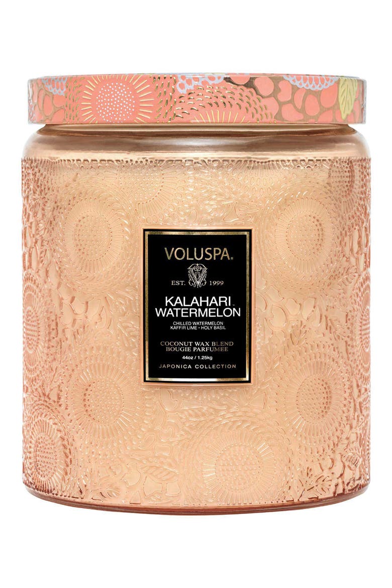 Kalahari Watermelon Luxe Jar Candle, Main, color, KALAHARI WATERMELON